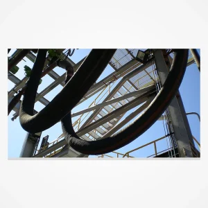 Continental dock petroleum hose installation