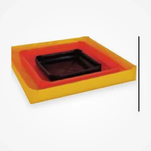 22 oz PVC Containment Berm – 36 × 36 × 6 in